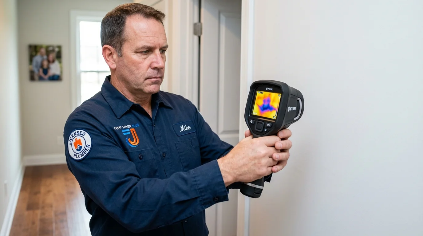 Thermal imaging leak detection by Johns Plumbing LLC in Peru